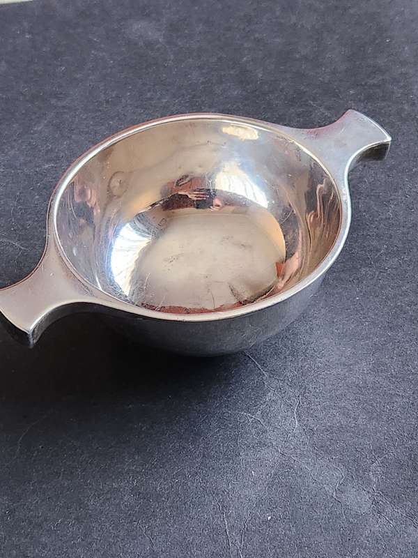Antique Scottish Silver Quaich Maker Brook & Sons Edinburgh (Scottish Hallmarks) 97.4g