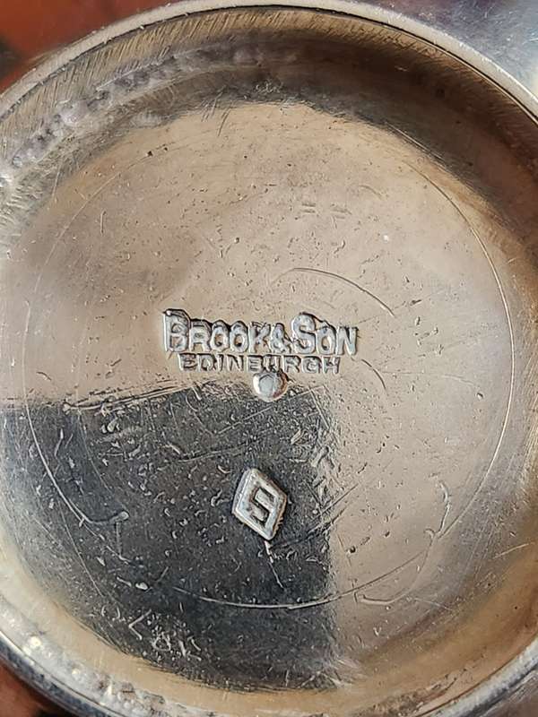 Antique Scottish Silver Quaich Maker Brook & Sons Edinburgh (Scottish Hallmarks) 97.4g