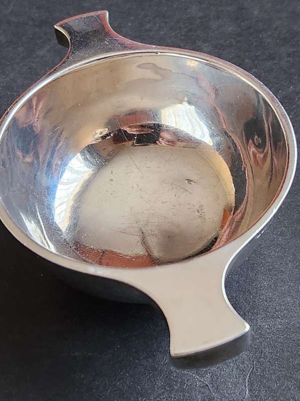 Antique Scottish Silver Quaich Maker Brook & Sons Edinburgh (Scottish Hallmarks) 97.4g