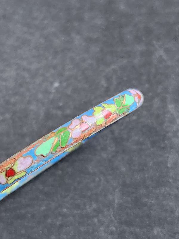 Chinese Cloisonne Enamel Hinged Bracelet - as per photograph