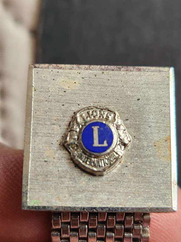 Vintage Lions International Silver Plated Cuff Links - as per photograph