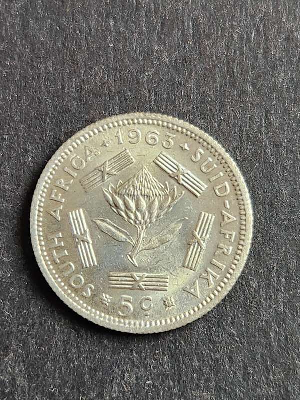 Republic 5 Cents 1963 - as per photograph