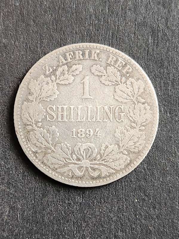 ZAR One Shilling 1894 - as per photograph