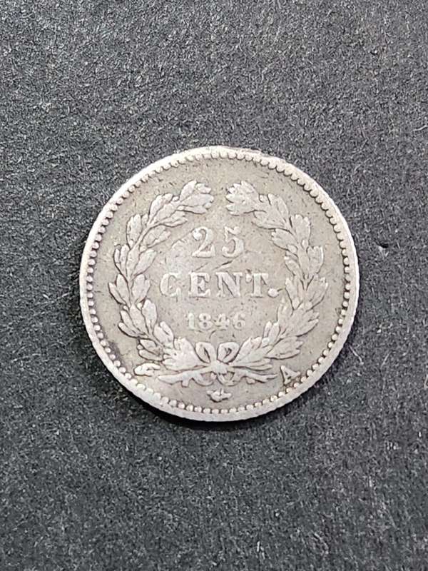 France 25 Cents 1846A Silver - as per photograph