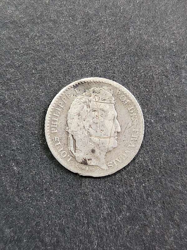 France 25 Cents 1846A Silver - as per photograph