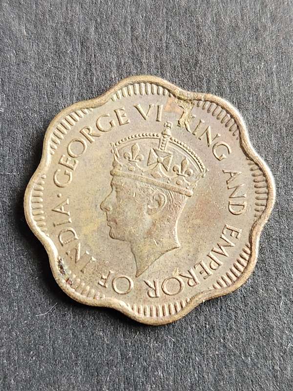 Ceylon 10 Cents 1944 - as per photograph