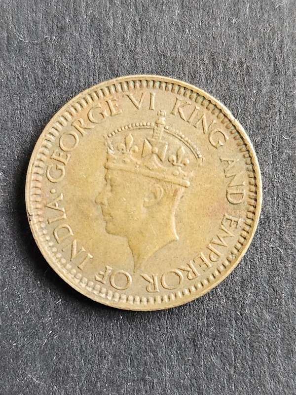 Ceylon 25 Cents 1943 - as per photograph