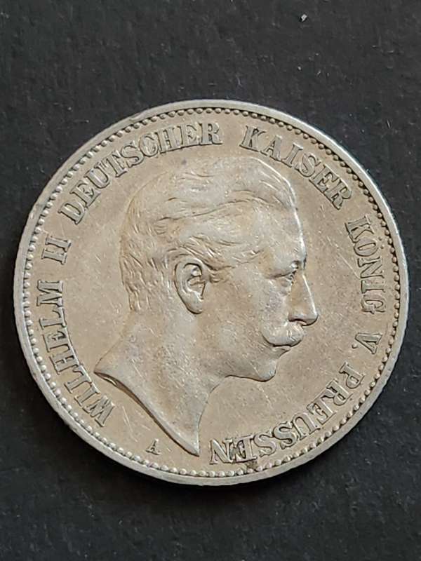 Deutsches Reich 2 Mark 1896 Silver - as per photograph