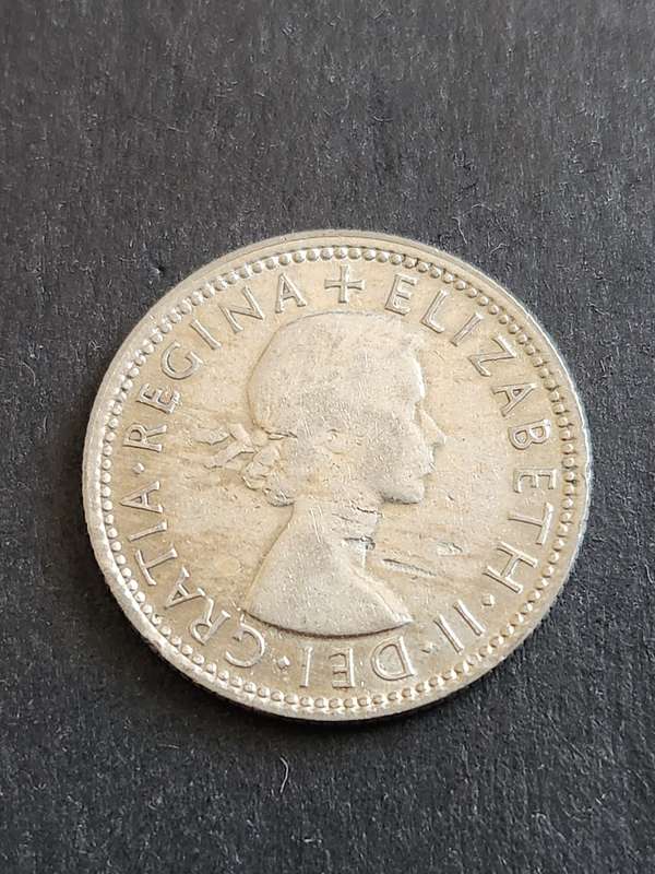 Australia One Shilling 1954 Silver- as per photograph