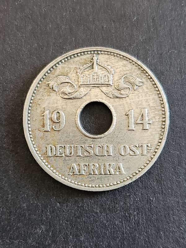 Deutsch Ostafrika 10 Heller 1914J - as per photograph