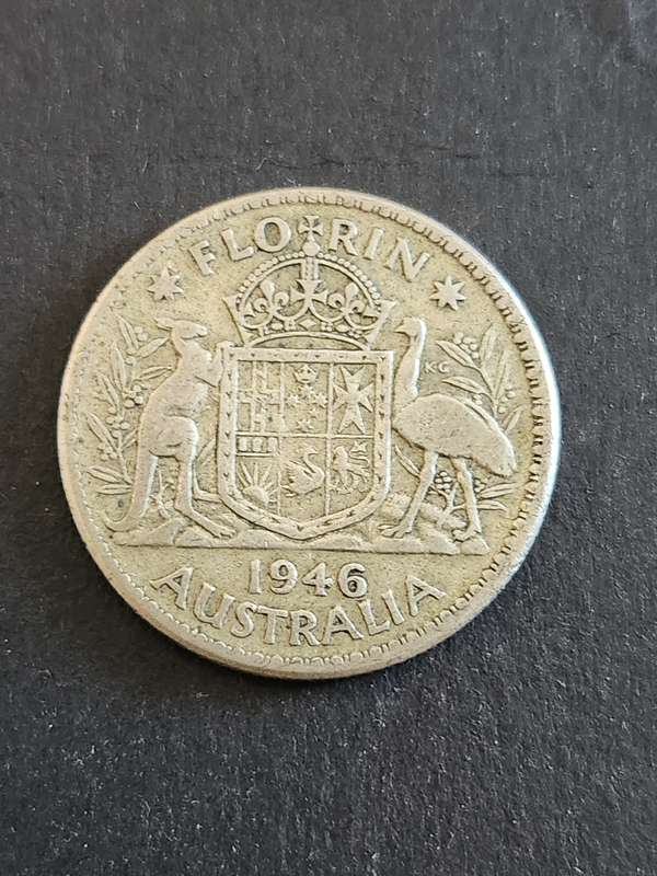 Australia Florin 1946 Silver- as per photograph