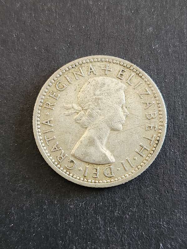 Australia One Shilling 1954 Silver- as per photograph