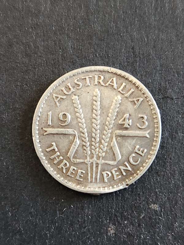 Australia Threepence 1943 - as per photograph