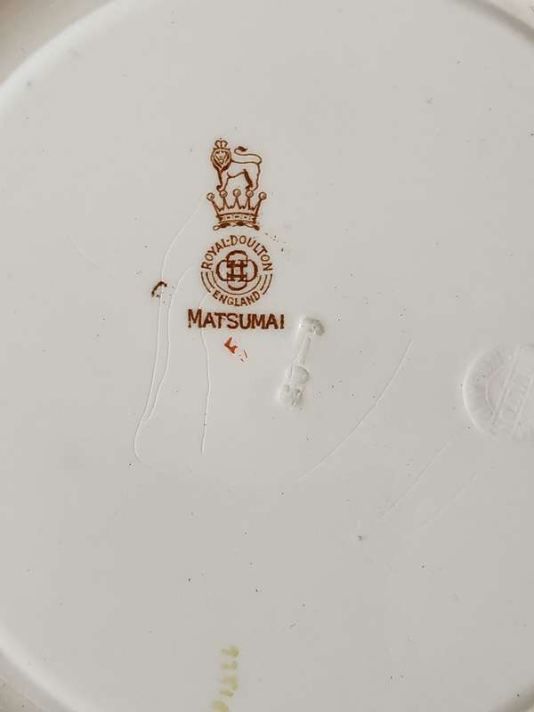 Royal Doulton Matsumai Plate 245mm x 245mm - as per photograph