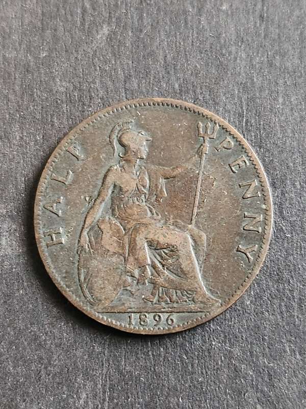 UK 1/2 Penny 1896 - as per photograph