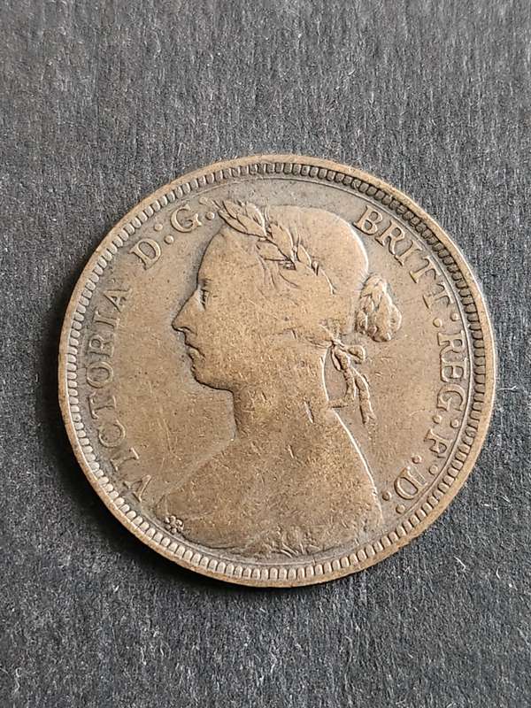 UK 1/2 Penny 1893 - as per photograph