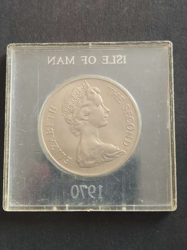 Isle of Man 1970 Copper Nickle Crown Manx Cat UNC - as per photograph