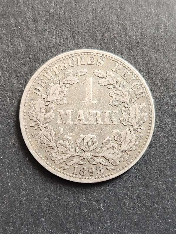 Deutsches Reich 1 Mark 1898 Silver- as per photograph