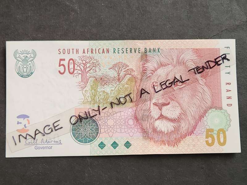 Gill Marcus 50 Rand Note 1st issue 2009 (nice condition)- as per photograph