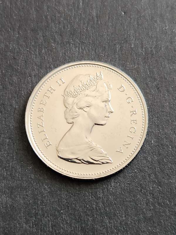 Canada 25 Cents 1977 BU - as per photograph