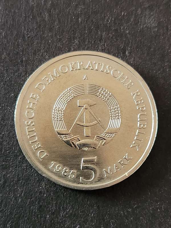 Bundes Republic 5 Deutsche Mark 1986 University of Heidelberg - as per photograph
