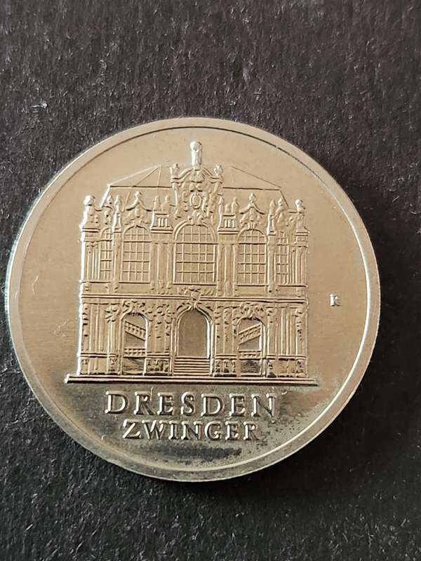 Bundes Republic 5 Deutsche Mark 1986 University of Heidelberg - as per photograph