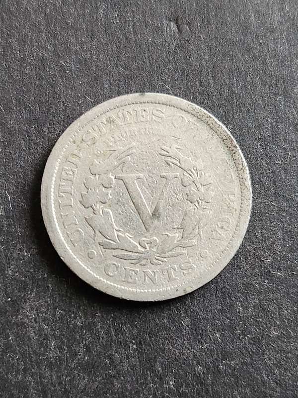 USA V Cents 1902 - as per photograph