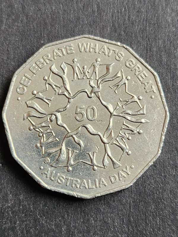 Australia 50 Cents 2010 (Celebrate what's Great) - as per photograph