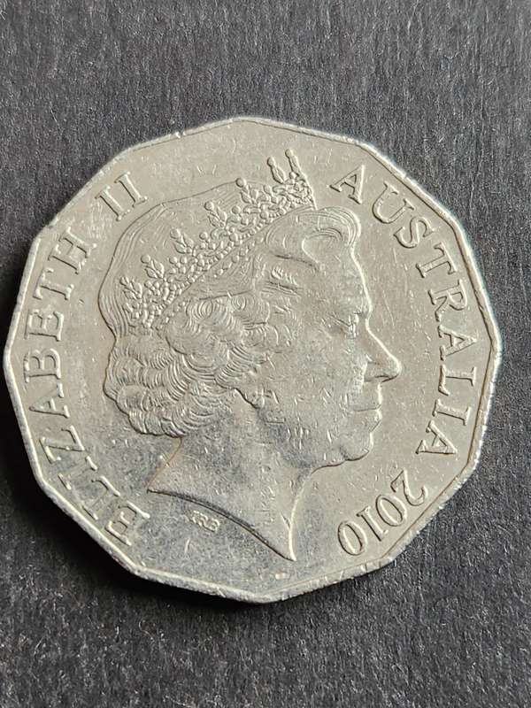 Australia 50 Cents 2010 (Celebrate what's Great) - as per photograph