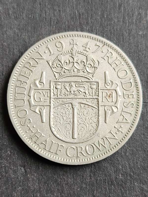 Southern Rhodesia 1/2 Crown 1947 - as per photograph
