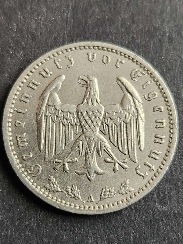 Deutsches Reich One Reich Mark 1936 - as per photograph