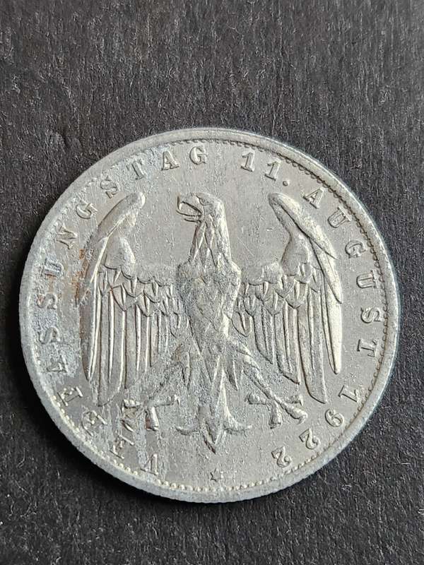 Deutsches Reich 3 Mark 1922 - as per photograph