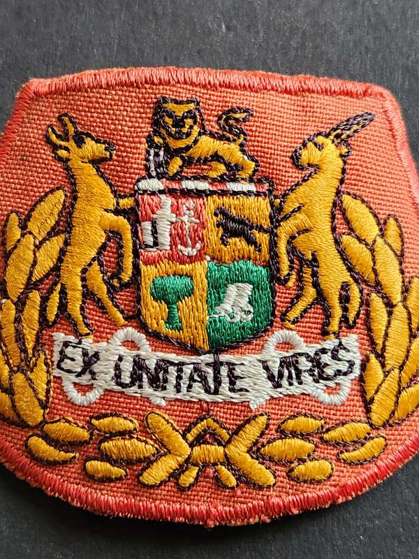 Old SA Defence Force Regimental Sergeant Major Rank Badge (excellent condition) - as per photograph