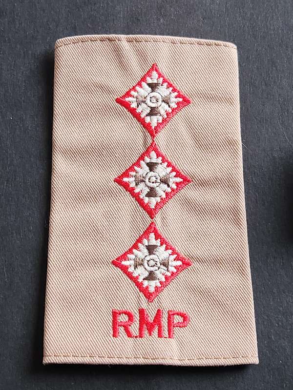 Royal Military Police Rank Slip-on - as per photograph