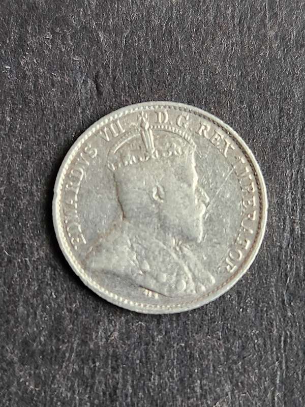 Canada 5 Cents 1907 Silver- as per photograph