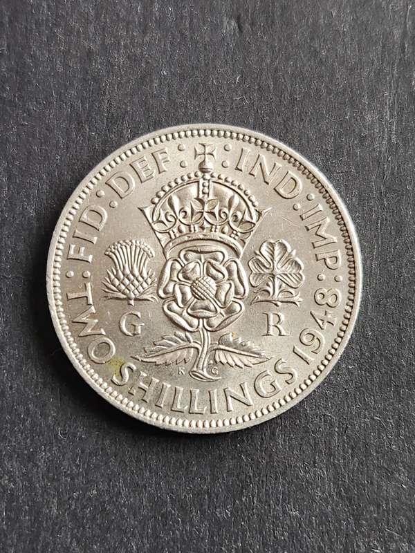 UK 2 Shillings 1948 (nice condition) - as per photograph