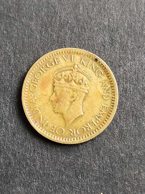 Ceylon 25 Cents 1943 - as per photograph