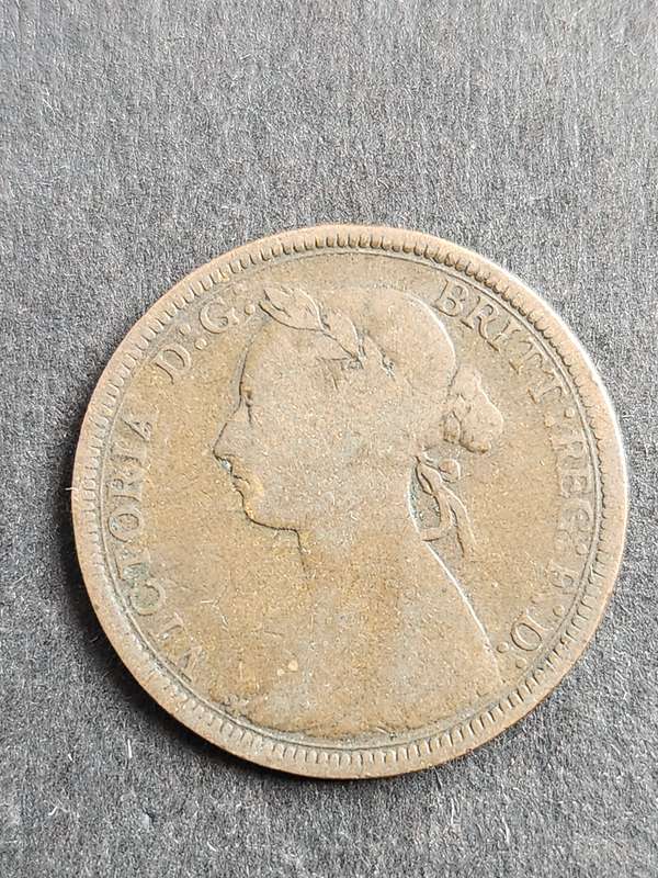 UK 1/2 Penny 1889 - as per photograph