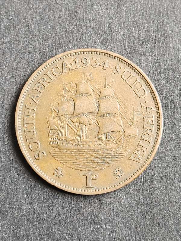 Union Penny 1934 - as per photograph