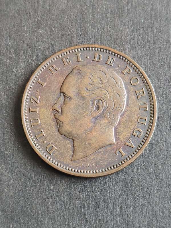 Portugal 20 Reis 1883 - as per photograph