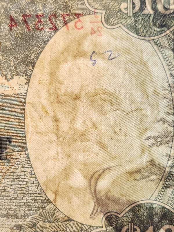 Reserve Bank of Rhodesia 10 Dollars Salisbury 15 December 1973 Rhodes Watermark- as per photograph