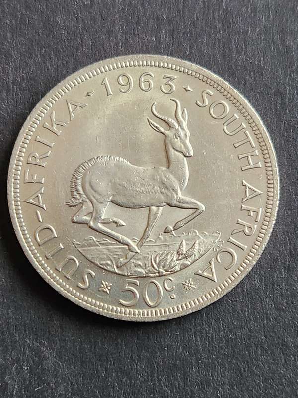 Republic 50 Cents 1963 Silver (excellent condition)- as per photograph