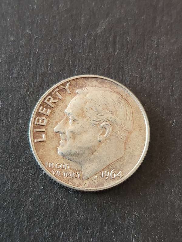 USA Roosevelt Dime 1964 Silver - as per photograph