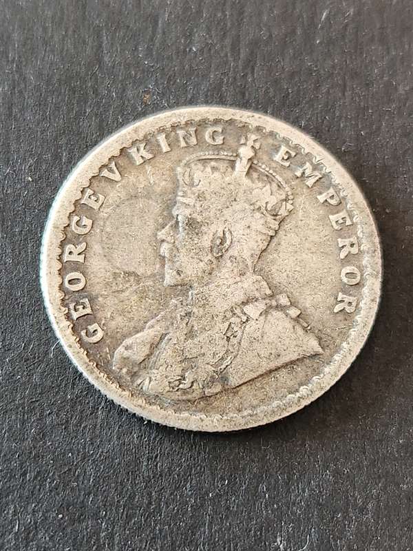 India 1/2 Rupee 1921 Silver- as per photograph