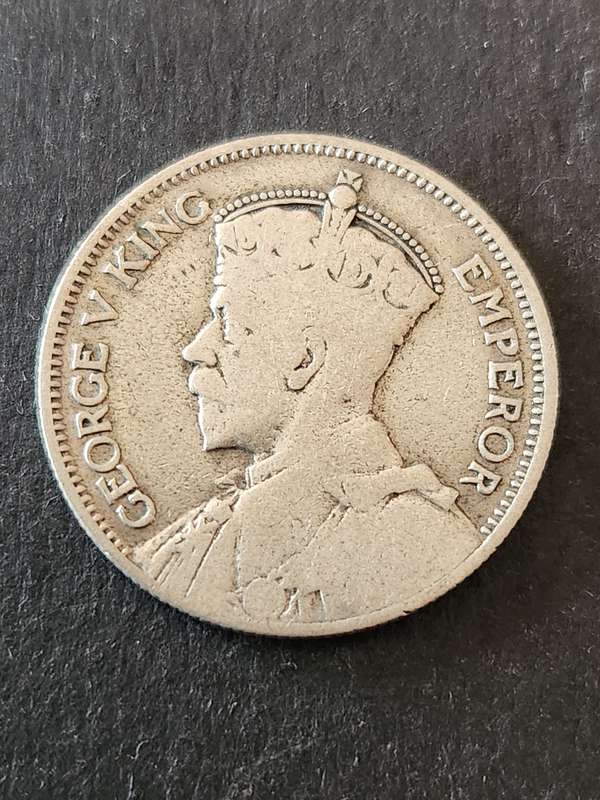 New Zealand One Shilling 1933 Silver- as per photograph