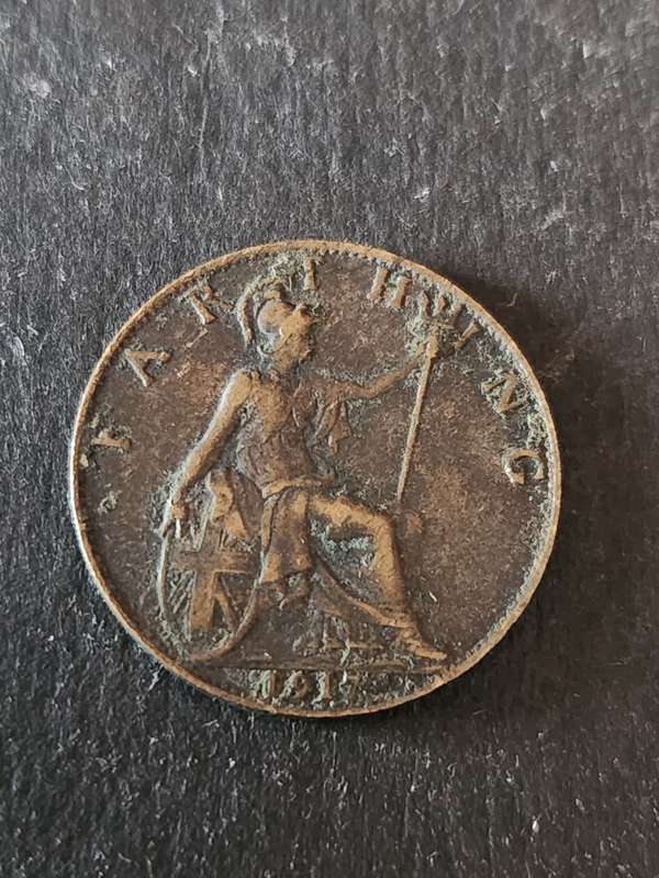 UK Farthing 1917 - as per photograph