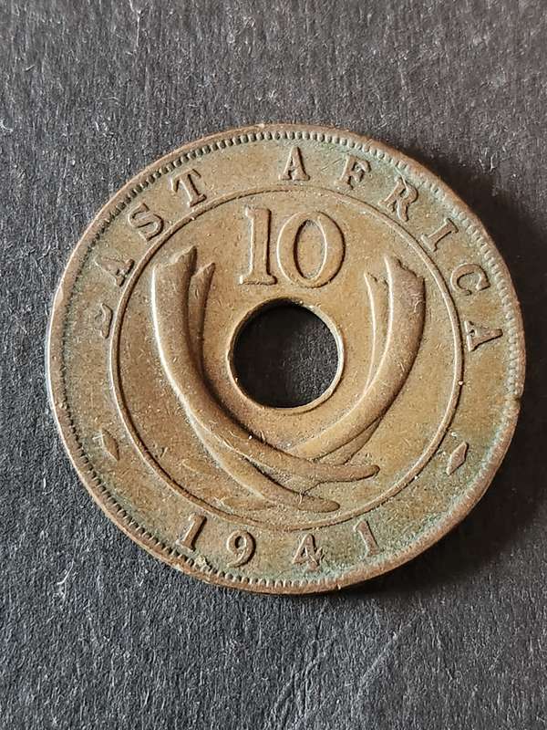 East Africa 10 Cents 1941 - as per photograph