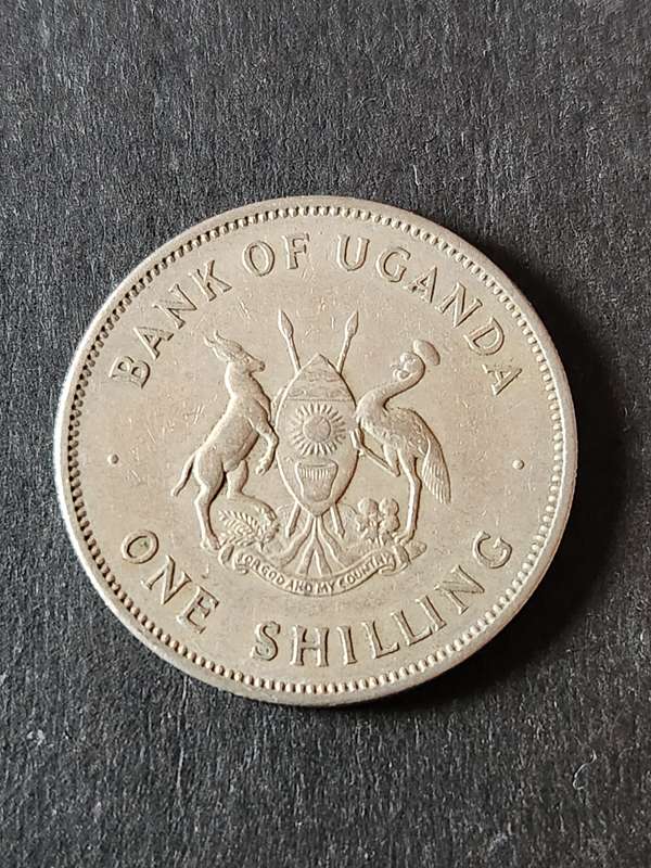 Uganda One Shilling 1966 - as per photograph