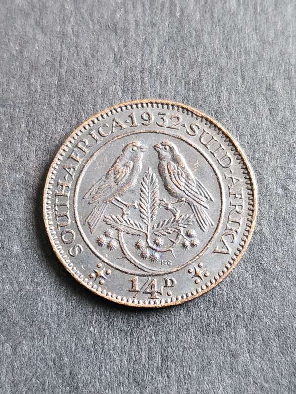 Union Farthing 1932 EF+/UNC