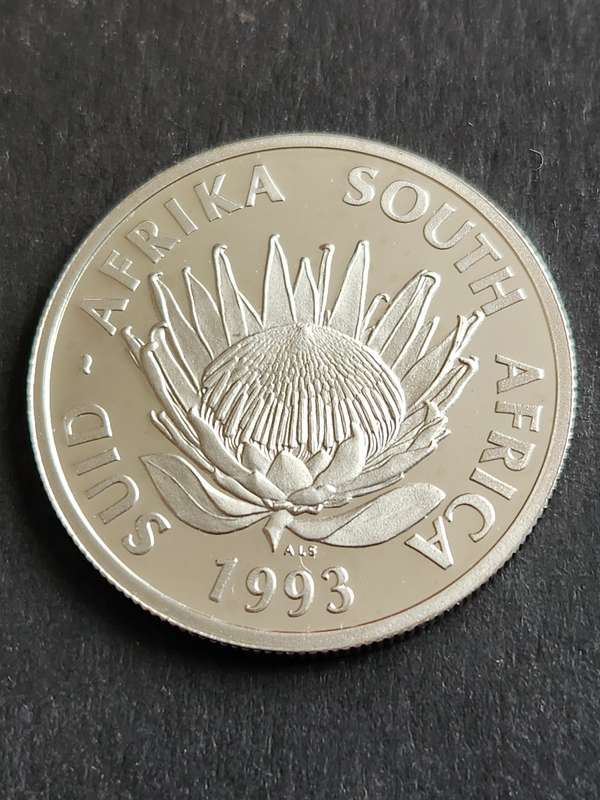 SA Silver One Rand 1993 Banking Proof